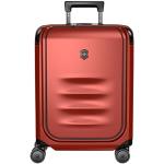 Rote Victorinox Spectra Handgepäck-Trolleys & Kabinentrolleys mit Riemchen aus Polycarbonat mit Außentaschen für Herren S - Handgepäck 