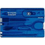 Blaue Victorinox SwissCard Multifunktionswerkzeuge aus Stahl rostfrei 