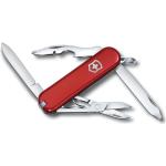 Victorinox Taschenmesser Rambler, 10 Funktionen, Swiss Made, Multitool mit Kleiner Klinge, Schraubendreher, Schlüsselanhänger, Rot