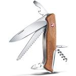 Victorinox Schweizer Taschenmesser Ranger 55, Swiss Army Knife, Multitool, 10 Funktionen, Klinge, Dosenöffner, Schraubendreher, Feststellklinge
