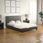 Braune Kingsize Betten strukturiert aus Holz 