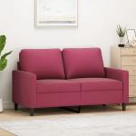 Reduzierte Rote Moderne Zweisitzer-Sofas aus Stoff mit Armlehne Breite 50-100cm, Höhe 100-150cm 2 Personen 