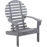 Graue vidaXL Adirondack Chairs aus Massivholz mit Armlehne Breite 50-100cm, Höhe 50-100cm, Tiefe 50-100cm 