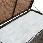 Braune vidaXL Gartenmöbel-Abdeckungen & Gartenmöbel-Schutzhüllen pulverbeschichtet aus Stahl 