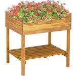 Rustikale vidaXL Pflanzkübel & Blumentöpfe aus Massivholz Indoor 