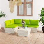 Grüne Rustikale vidaXL Lounge Gartenmöbel & Loungemöbel Outdoor aus Polyester 5-teilig 