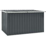 Graue vidaXL Auflagenboxen & Gartenboxen verzinkt aus Stahl 