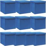 Blaue vidaXL Aufbewahrungsboxen mit Deckel mit Deckel 10-teilig 