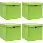 Grüne vidaXL Aufbewahrungsboxen mit Deckel mit Deckel 4-teilig 