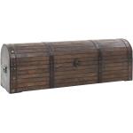 Braune Vintage vidaXL Holztruhen aus Massivholz Breite 100-150cm, Höhe 100-150cm, Tiefe 0-50cm 