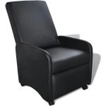 Schwarze vidaXL Gaming Stühle & Gaming Chairs aus Kunstleder klappbar 