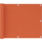 vidaXL Balkon-Sichtschutz Orange 75x300 cm HDPE