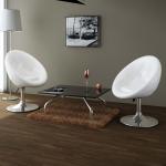 Weiße Moderne vidaXL Lounge Sessel aus Kunstleder Breite 50-100cm, Höhe 50-100cm, Tiefe 50-100cm 