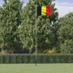 vidaXL Belgien Flaggen & Belgien Fahnen aus Aluminium 