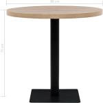 vidaXL Runde Runde Tische 80 cm aus MDF Breite 0-50cm, Höhe 50-100cm, Tiefe 0-50cm 