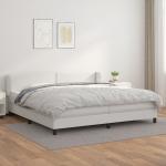 Weiße vidaXL Betten mit Matratze Taschenfederkern 200x200 Breite 150-200cm, Höhe 200-250cm, Tiefe 200-250cm 