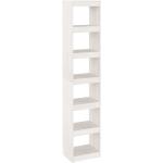 Vidaxl - Bücherregal Raumteiler Massivholz Kiefer Weiß 40x30x199 cm Weiß