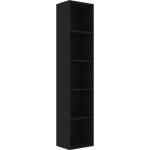 Schwarze Minimalistische vidaXL Bücherregale Breite 0-50cm, Höhe 150-200cm, Tiefe 0-50cm 