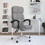 Hellgraue Minimalistische vidaXL Bürostühle & Schreibtischstühle aus Holz mit verstellbarer Rückenlehne 