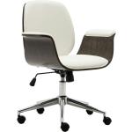 Braune vidaXL Bürostühle & Schreibtischstühle aus Kunstleder Breite 0-50cm, Höhe 0-50cm, Tiefe 0-50cm 