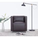 Braune vidaXL Lounge Sessel aus Kunstleder 