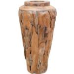 Rustikale 60 cm vidaXL Vasen & Blumenvasen 60 cm aus Massivholz 