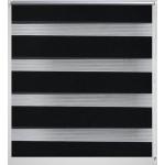 Schwarze Zebramuster vidaXL Rollos aus Textil blickdicht 