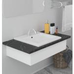 Weiße Moderne vidaXL Handwaschbecken & Gäste-WC-Waschtische aus Keramik 