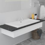 Weiße Moderne vidaXL Handwaschbecken & Gäste-WC-Waschtische aus Keramik 