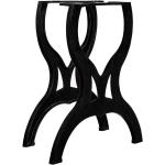 Schwarze Antike vidaXL Esstisch-Gestelle aus Metall Breite 50-100cm, Höhe 50-100cm, Tiefe 50-100cm 2-teilig 