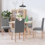 Hellgraue Moderne vidaXL Esszimmerstühle & Küchenstühle aus Holz 4-teilig 