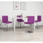 Lila Moderne vidaXL Bürostühle & Schreibtischstühle aus Kunstleder 4-teilig 