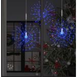 Blaue vidaXL Lichterketten Innen mit Weihnachts-Motiv aus Kupfer mit USB Anschluss 
