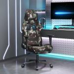 Grüne Camouflage vidaXL Gaming Stühle & Gaming Chairs aus Stoff mit Massagefunktion 