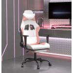 Weiße vidaXL Gaming Stühle & Gaming Chairs mit verstellbarer Rückenlehne 