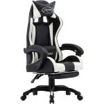 Schwarze vidaXL Gaming Stühle & Gaming Chairs aus Kunstleder höhenverstellbar 