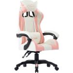 Pinke vidaXL Gaming Stühle & Gaming Chairs aus Kunstleder gepolstert Breite 100-150cm, Höhe 100-150cm, Tiefe 50-100cm 