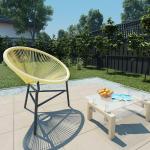 Beige Moderne Polyrattan Gartenstühle aus Polyrattan Breite 50-100cm, Höhe 50-100cm, Tiefe 50-100cm 