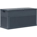 Anthrazitfarbene vidaXL Auflagenboxen & Gartenboxen 301l - 400l aus Kunststoff 