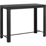 Schwarze Moderne vidaXL Polyrattan Tische aus Polyrattan Breite 50-100cm, Höhe 100-150cm, Tiefe 100-150cm 