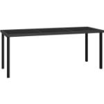 Schwarze vidaXL Polyrattan Tische aus Polyrattan Breite 150-200cm, Höhe 150-200cm, Tiefe 50-100cm 