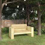 Grüne vidaXL Gartenmöbel Holz aus Kiefer mit Armlehne Breite 100-150cm, Höhe 100-150cm, Tiefe 50-100cm 