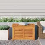 Braune Rustikale vidaXL Auflagenboxen & Gartenboxen aus Massivholz 