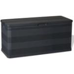 Schwarze vidaXL Auflagenboxen & Gartenboxen aus Polypropylen 