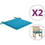 Blaue vidaXL Quadratische Sitzkissen & Bodenkissen aus Polyester Outdoor 50x50 2-teilig 