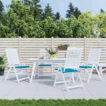 Blaue Quadratische Sitzkissen & Bodenkissen aus Polyester Outdoor 50x50 4-teilig 
