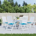 Blaue Sitzkissen & Bodenkissen aus Polyester Outdoor 50x50 6-teilig 
