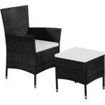 Schwarze vidaXL Kleinmöbel aus Polyester mit Armlehne Breite 0-50cm, Höhe 0-50cm, Tiefe 0-50cm 