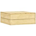 Reduzierte Braune Rustikale vidaXL Holz-Gartentische aus Kiefer Breite 50-100cm, Höhe 0-50cm, Tiefe 50-100cm 