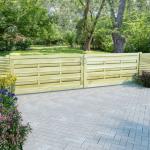 Reduzierte Grüne Rustikale Gartentüren & Zauntüren imprägniert aus Massivholz 2-teilig 